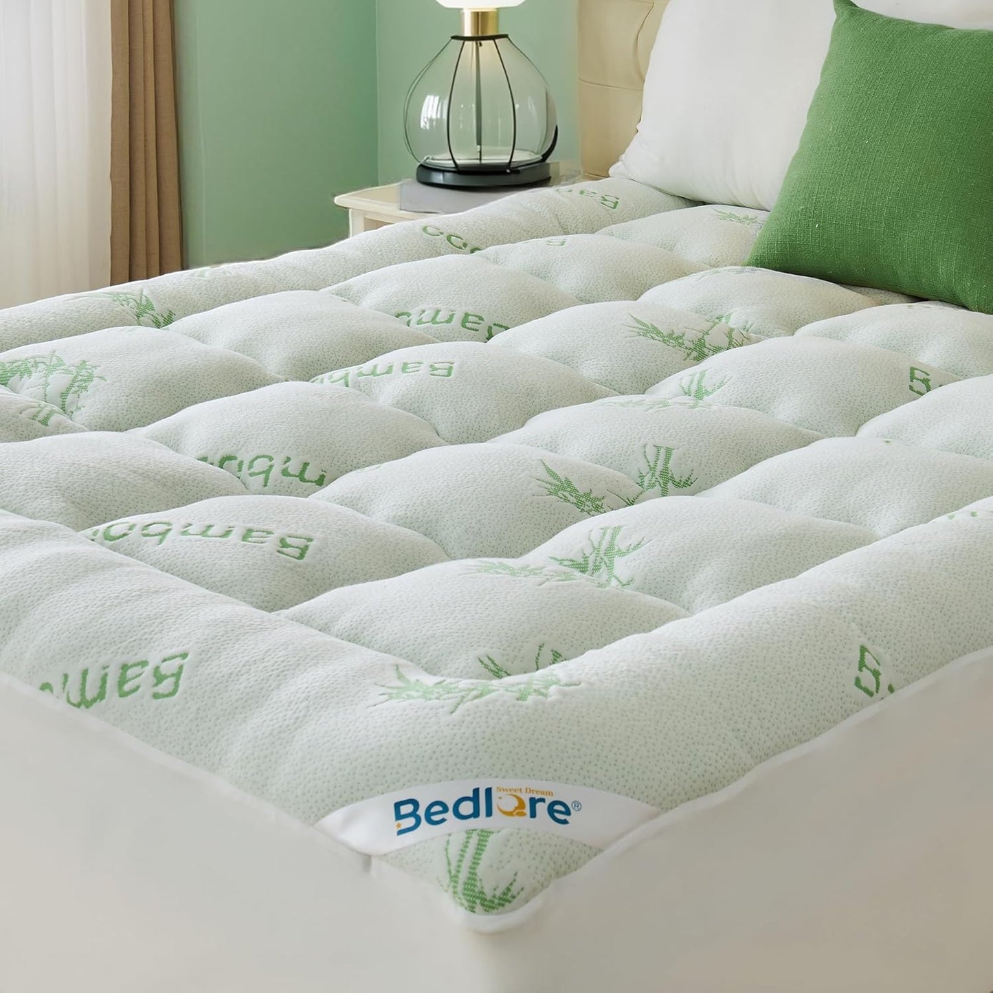 ✨ Thicken Bedding Fitted Sheet, Fluffy Pillow Top Pad,Cooling Comfortable Mattress Cover