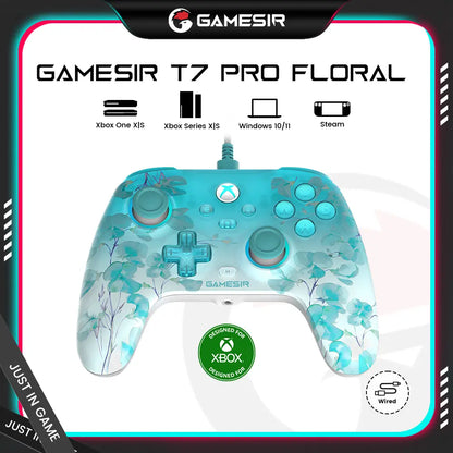 T7 Pro Floral Wired Controller for Xbox