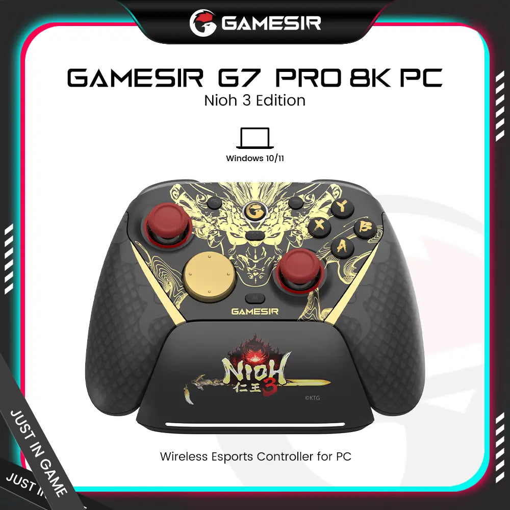 G7 Pro 8K PC Controller 8000Hz TMR Anti-Drift Hall Triggers 3.5mm Audio