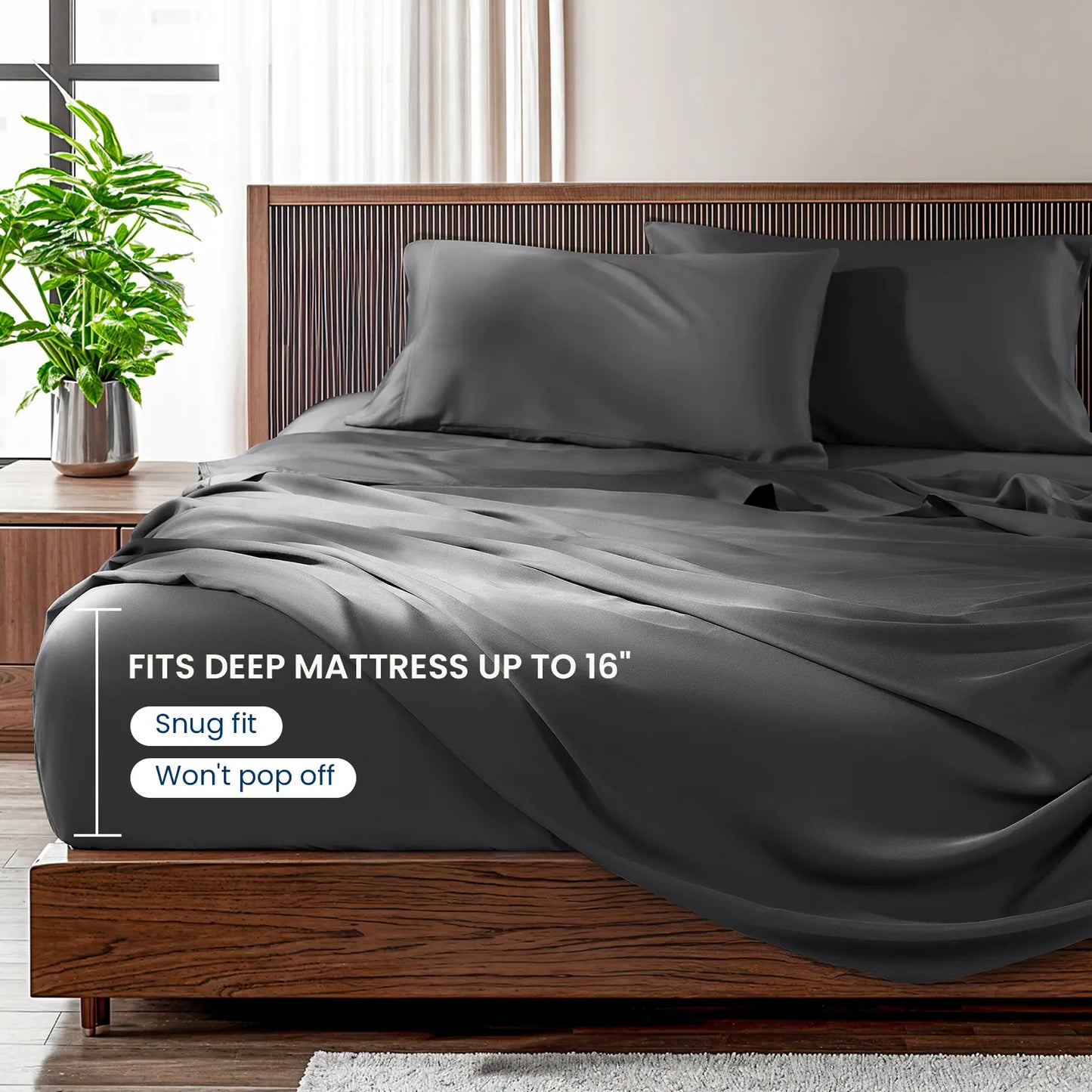 Bamboo Sheets Set-6pc